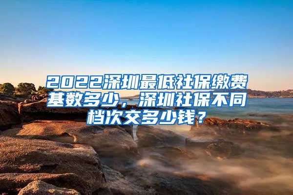 2022深圳最低社保缴费基数多少，深圳社保不同档次交多少钱？