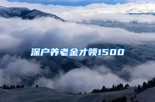 深户养老金才领1500