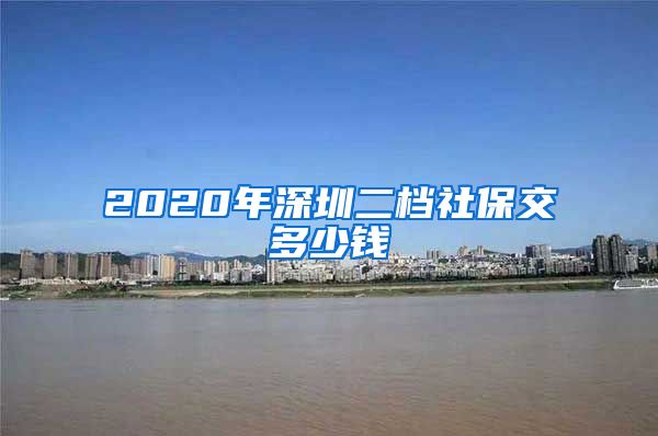 2020年深圳二档社保交多少钱