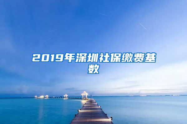 2019年深圳社保缴费基数