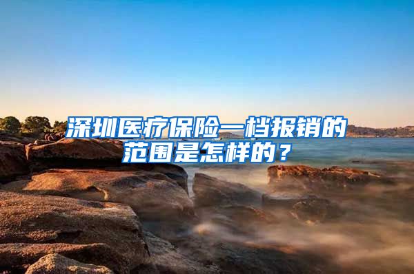 深圳医疗保险一档报销的范围是怎样的？