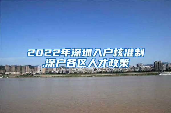 2022年深圳入户核准制,深户各区人才政策