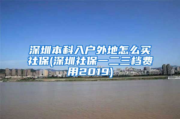 深圳本科入户外地怎么买社保(深圳社保一二三档费用2019)