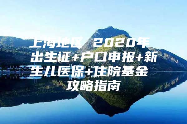 上海地区 2020年 出生证+户口申报+新生儿医保+住院基金 攻略指南