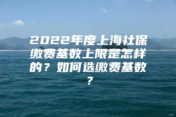 2022年度上海社保缴费基数上限是怎样的？如何选缴费基数？