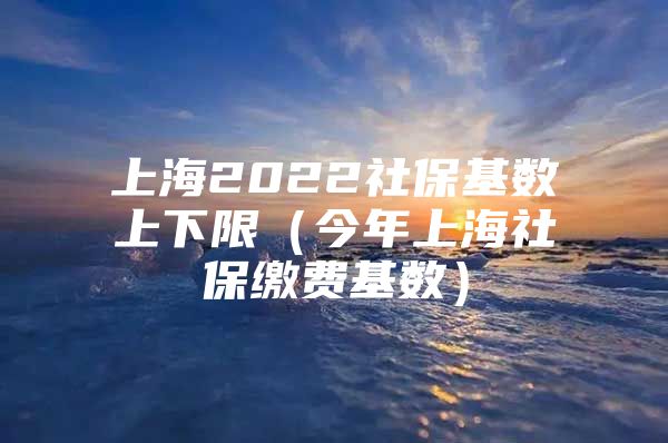 上海2022社保基数上下限（今年上海社保缴费基数）