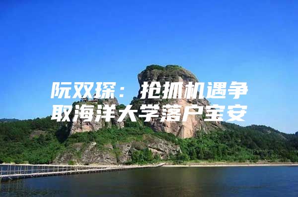 阮双琛：抢抓机遇争取海洋大学落户宝安