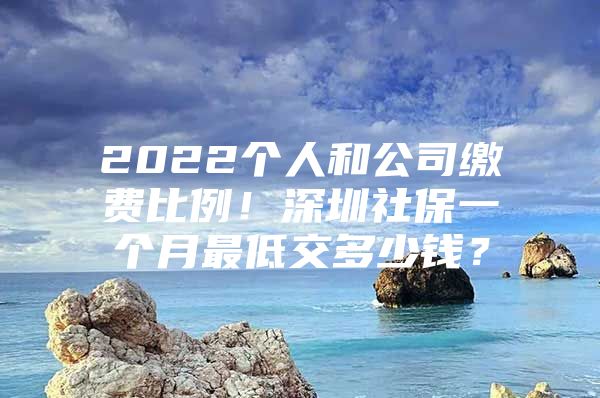 2022个人和公司缴费比例！深圳社保一个月最低交多少钱？