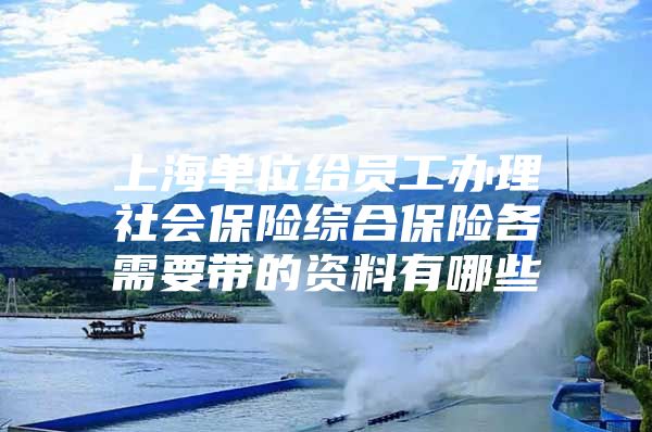 上海单位给员工办理社会保险综合保险各需要带的资料有哪些