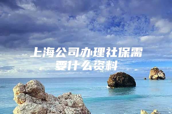 上海公司办理社保需要什么资料