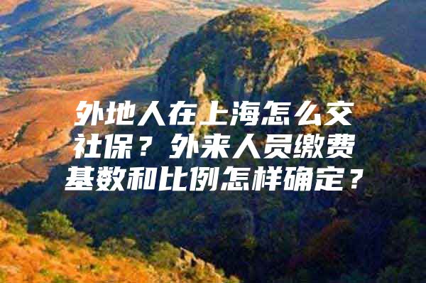 外地人在上海怎么交社保？外来人员缴费基数和比例怎样确定？