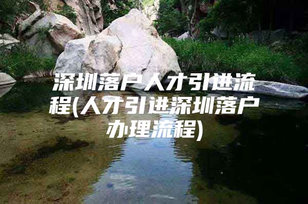 深圳落户人才引进流程(人才引进深圳落户办理流程)