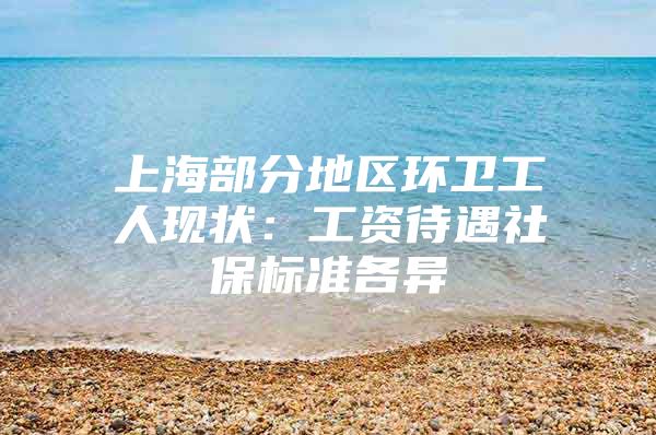 上海部分地区环卫工人现状：工资待遇社保标准各异