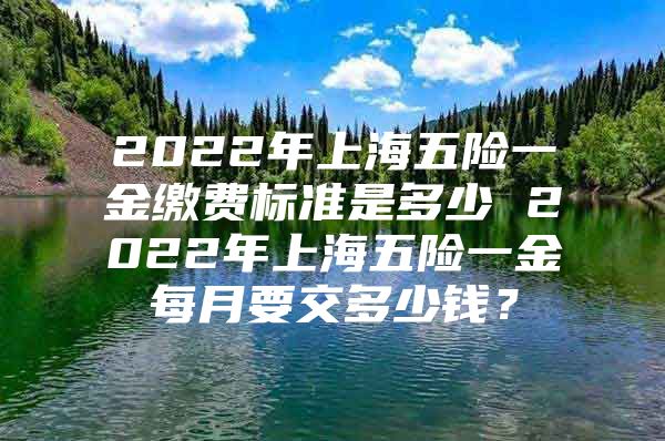 2022年上海五险一金缴费标准是多少 2022年上海五险一金每月要交多少钱？