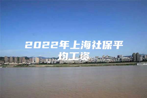 2022年上海社保平均工资