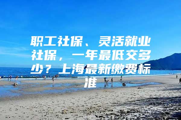 职工社保、灵活就业社保，一年最低交多少？上海最新缴费标准