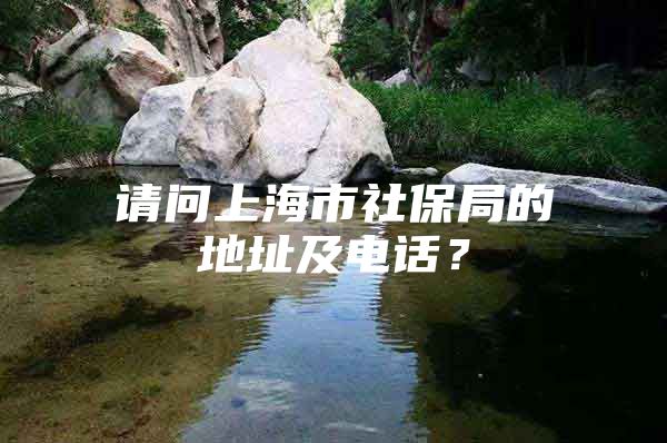 请问上海市社保局的地址及电话？