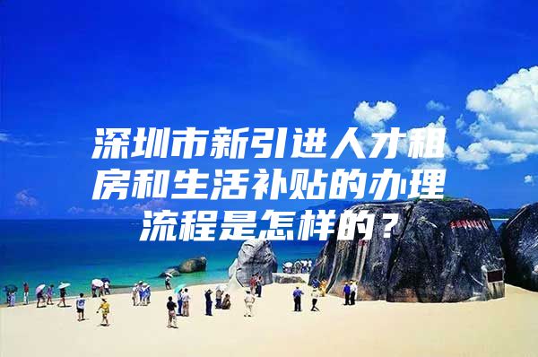 深圳市新引进人才租房和生活补贴的办理流程是怎样的？