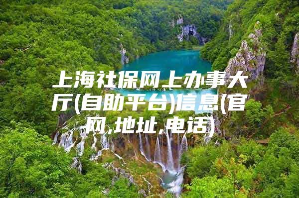 上海社保网上办事大厅(自助平台)信息(官网,地址,电话)