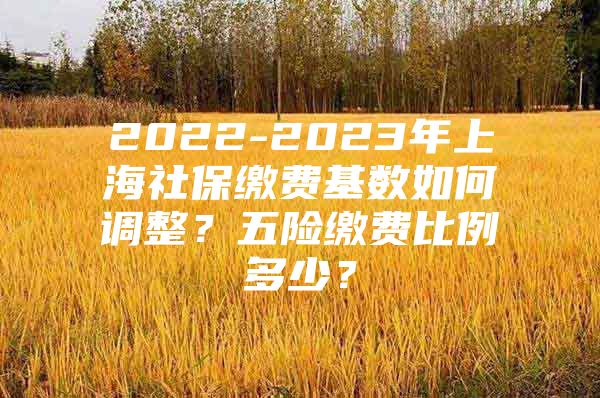 2022-2023年上海社保缴费基数如何调整？五险缴费比例多少？