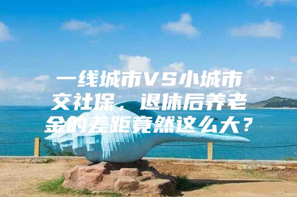 一线城市VS小城市交社保，退休后养老金的差距竟然这么大？