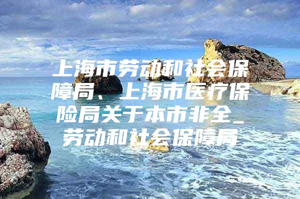 上海市劳动和社会保障局、上海市医疗保险局关于本市非全_劳动和社会保障局