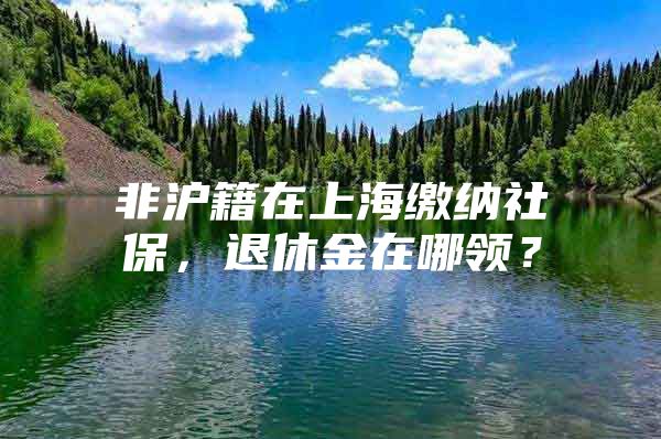 非沪籍在上海缴纳社保，退休金在哪领？