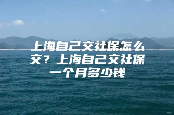 上海自己交社保怎么交？上海自己交社保一个月多少钱