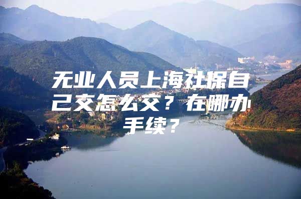 无业人员上海社保自己交怎么交？在哪办手续？