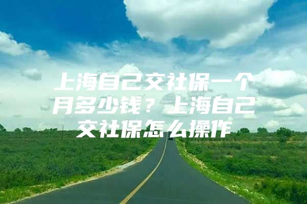 上海自己交社保一个月多少钱？上海自己交社保怎么操作