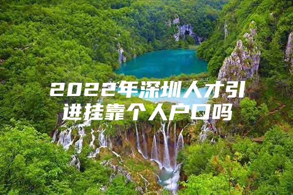 2022年深圳人才引进挂靠个人户口吗