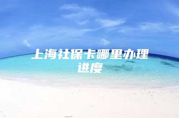 上海社保卡哪里办理进度