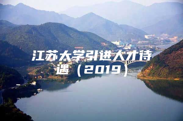 江苏大学引进人才待遇（2019）