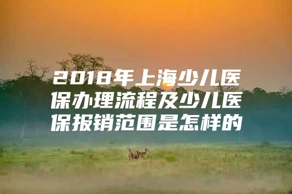 2018年上海少儿医保办理流程及少儿医保报销范围是怎样的