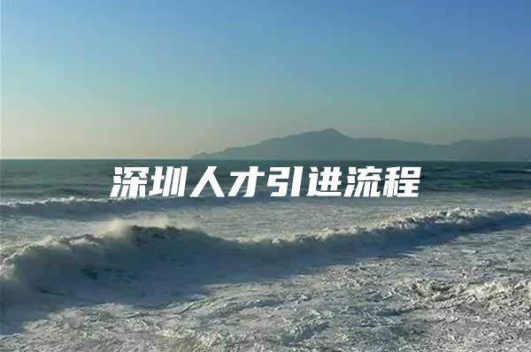 深圳人才引进流程