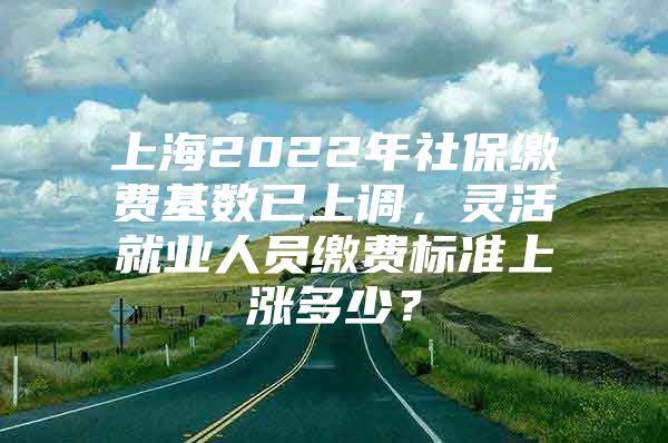 上海2022年社保缴费基数已上调，灵活就业人员缴费标准上涨多少？