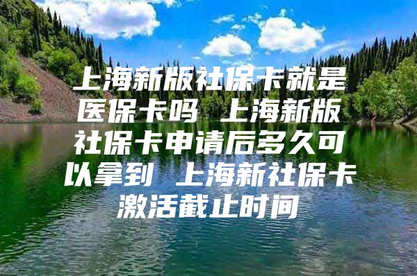 上海新版社保卡就是医保卡吗 上海新版社保卡申请后多久可以拿到 上海新社保卡激活截止时间