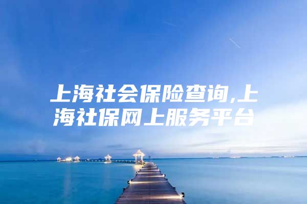 上海社会保险查询,上海社保网上服务平台