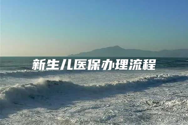 新生儿医保办理流程