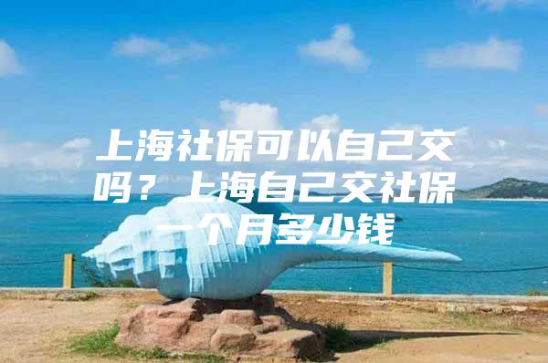 上海社保可以自己交吗？上海自己交社保一个月多少钱