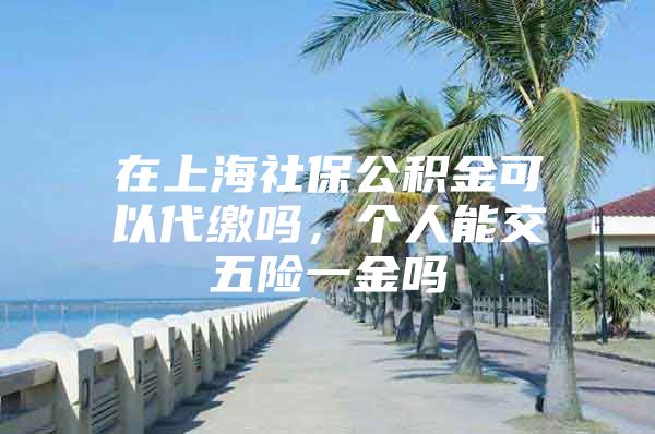 在上海社保公积金可以代缴吗，个人能交五险一金吗