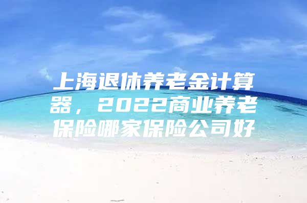 上海退休养老金计算器，2022商业养老保险哪家保险公司好