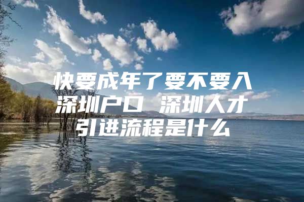 快要成年了要不要入深圳户口 深圳人才引进流程是什么