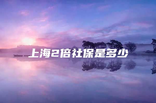 上海2倍社保是多少