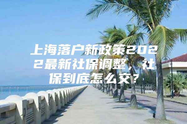 上海落户新政策2022最新社保调整，社保到底怎么交？