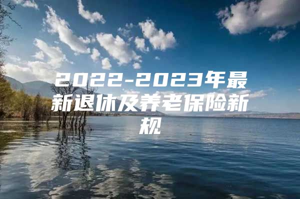 2022-2023年最新退休及养老保险新规