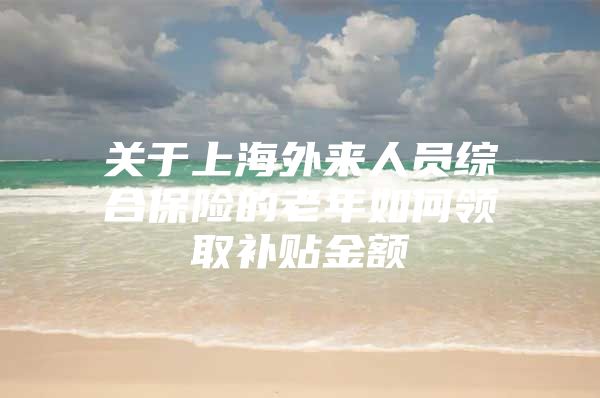 关于上海外来人员综合保险的老年如何领取补贴金额