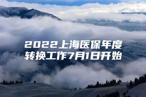 2022上海医保年度转换工作7月1日开始