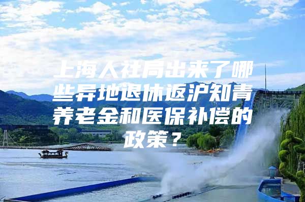 上海人社局出来了哪些异地退休返沪知青养老金和医保补偿的政策？