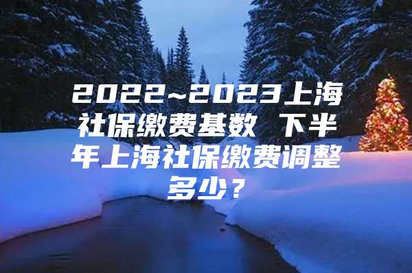 2022~2023上海社保缴费基数 下半年上海社保缴费调整多少？